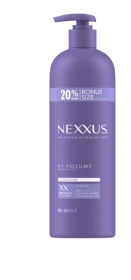 Nexxus HY-VOLUME Volumizing Conditioner with Collagen Protein & Hyaluronic Acid, 16.5 oz with Pump