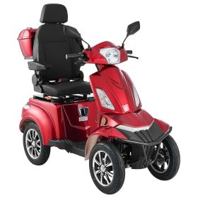 Heavy Duty 4-Wheel Mobility Scooters for Seniors & Adults, 500lbs Capacity, 21.5 Miles 3-Speed Long Range