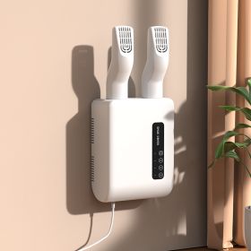 Boots Shoes Dryer Deodorizer with Heat Dehumidifier Device Foot Warmer Heater for Home Adjustable Portable Electric Shoe Dryer (Color: White, Plug Type: US)